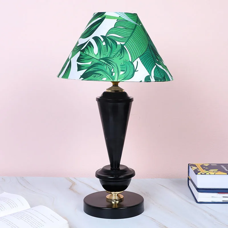 Kaizen Hydra Printed Iron Table Lamp - Green,White,Black media 2