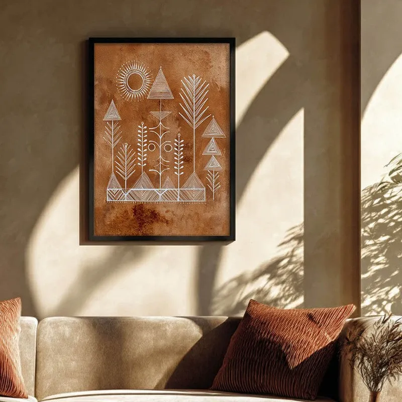 Tribalin Canvas Wall Painting With Black Frame media 3