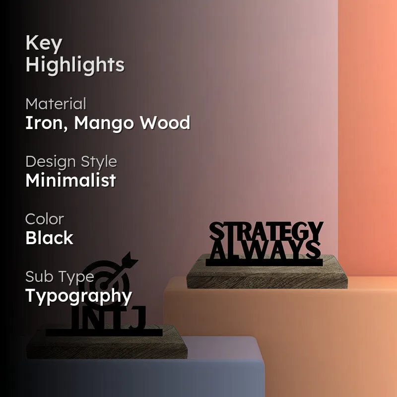 Strategic INTJ Showpiece - Set Of Two media 2