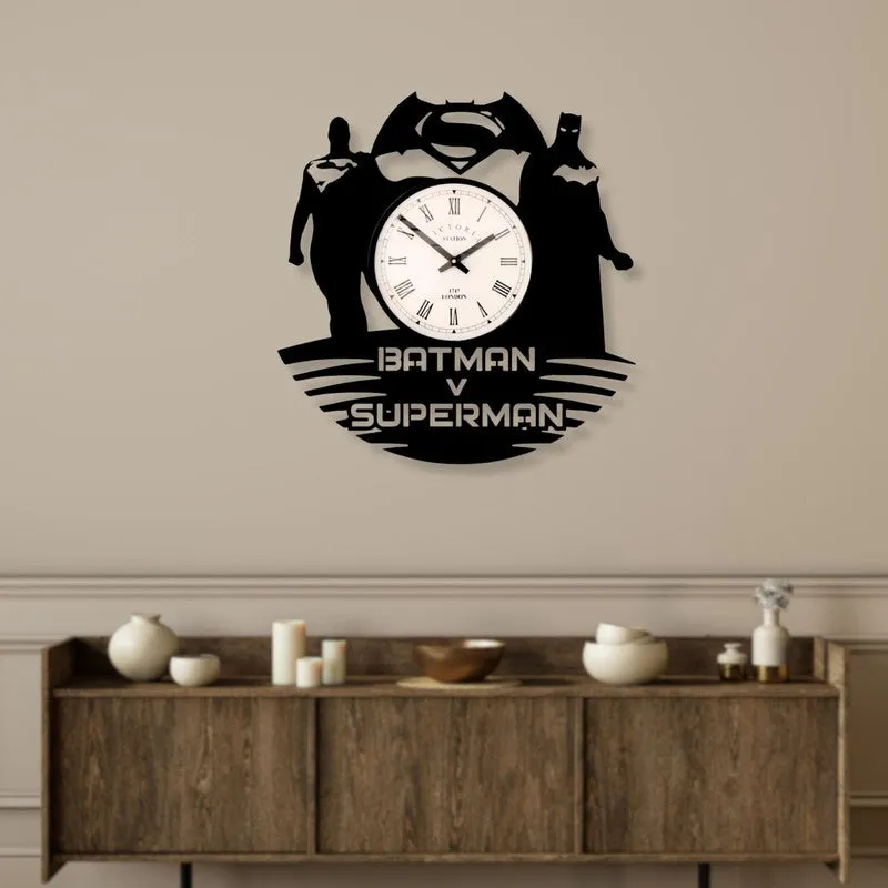 Batman Vs Superman Steel Analog Wall Clock media 3