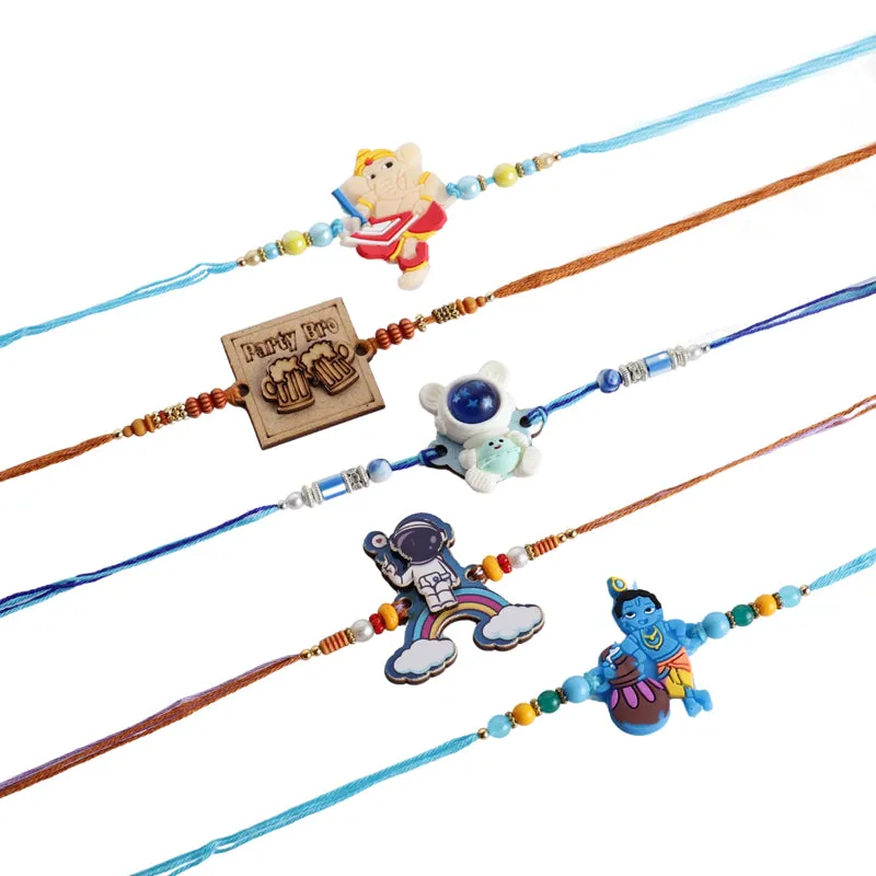 Rakshya II Rakhi with Roli Chawal - Six Piece Set media 5
