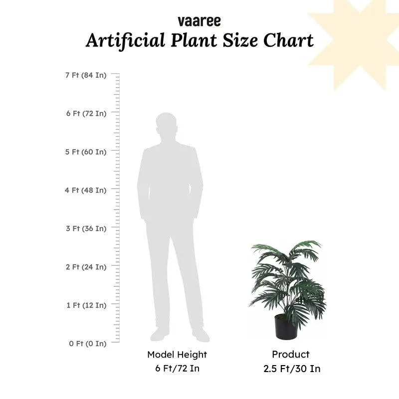 Faux Areca Prestoniana Plant - 2.4 Feet media 5