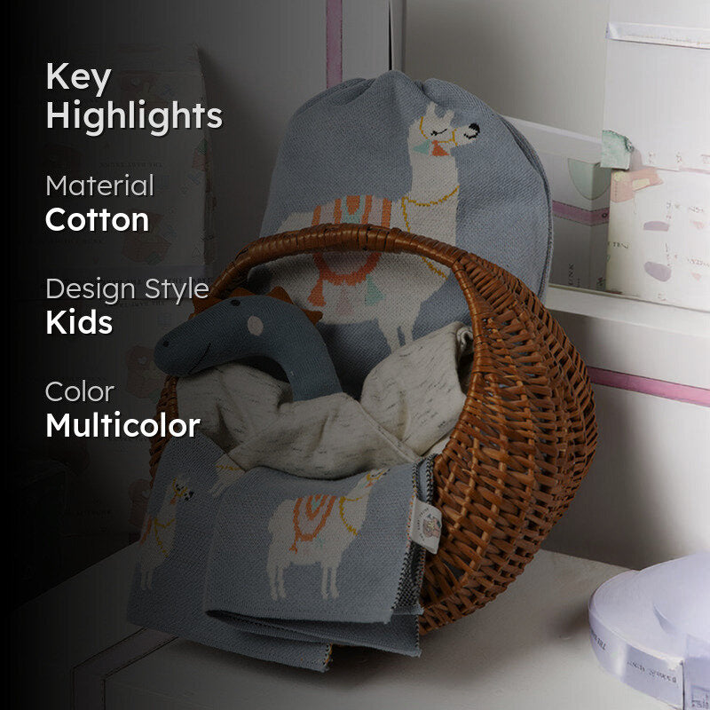 Calm Llama Baby Gift Basket - Five Piece Set media 2
