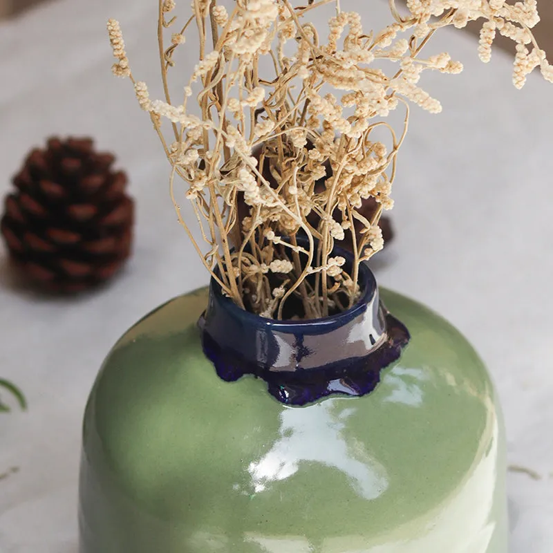 Cinzia Ceramic Vase - Green media 4