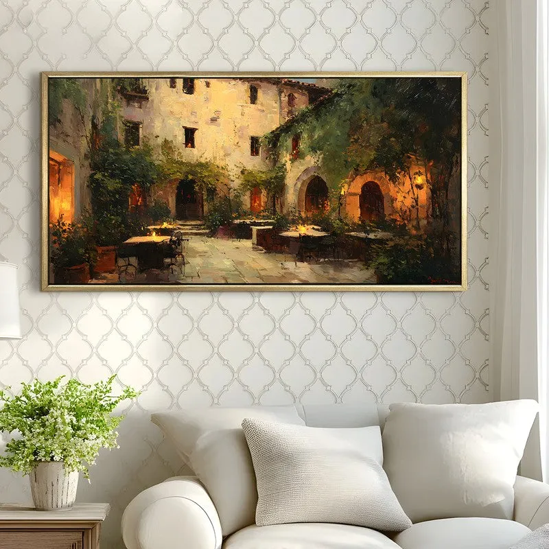 Lanterned Canvas Wall Painting With Frame media 4
