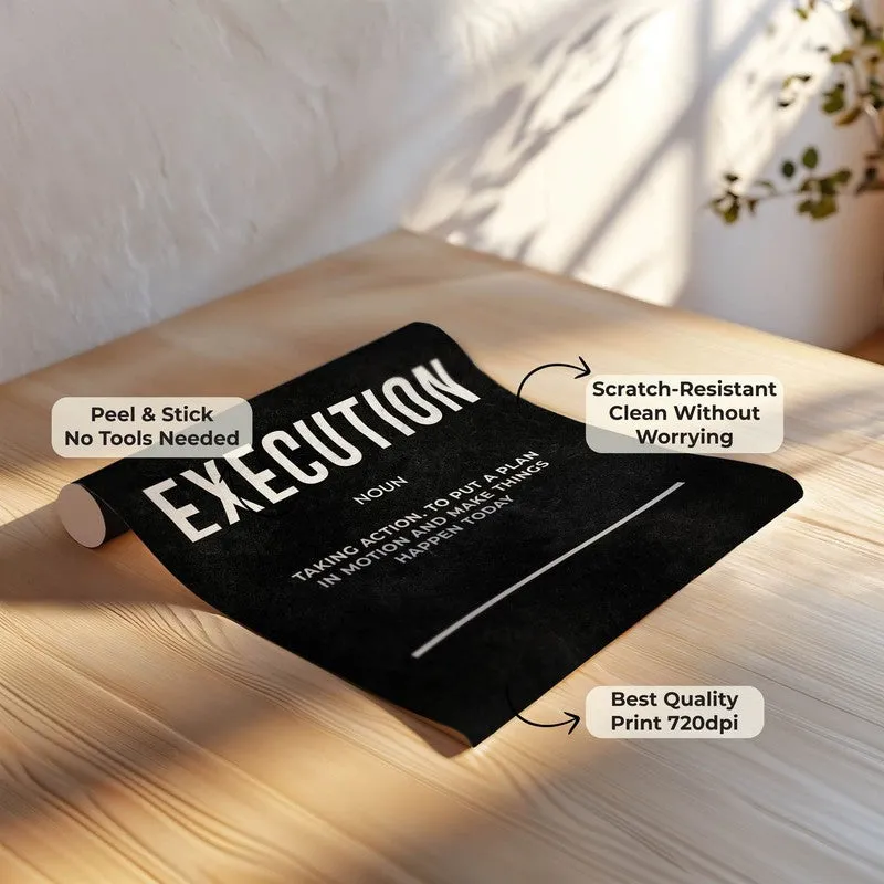 Execution Inspiration Wall Poster media 8