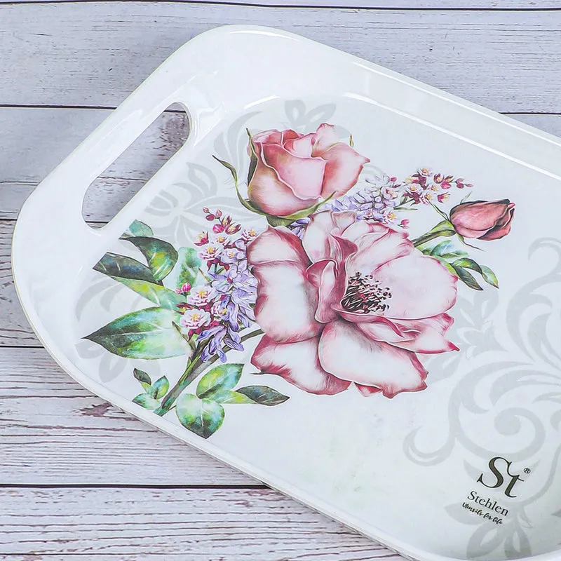 Rosewood Path Melamine Serving Tray - 3