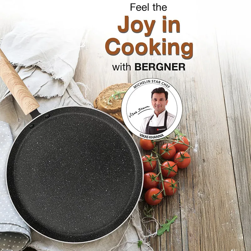 Bergner Terra Black Induction Safe Non-Stick Dosa Tawa - 31 cm media 3