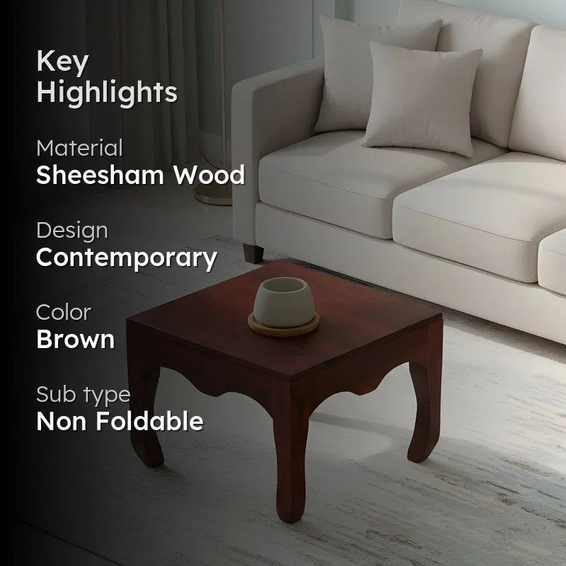 Rervon Sheesham Wooden Center Table - Deep Brown media 2