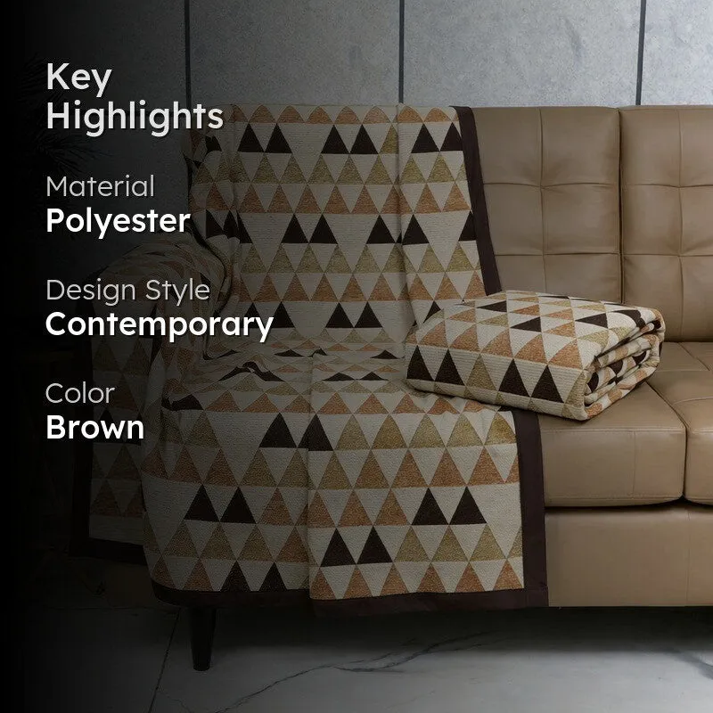 Prism Pattern Throw (Beige) - Set Of Two media 2