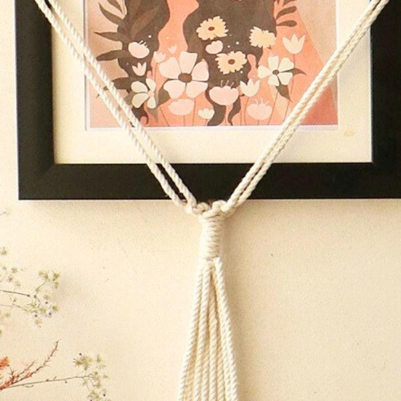 Boho Snaps Macrame Cotton Photo Frame media 3