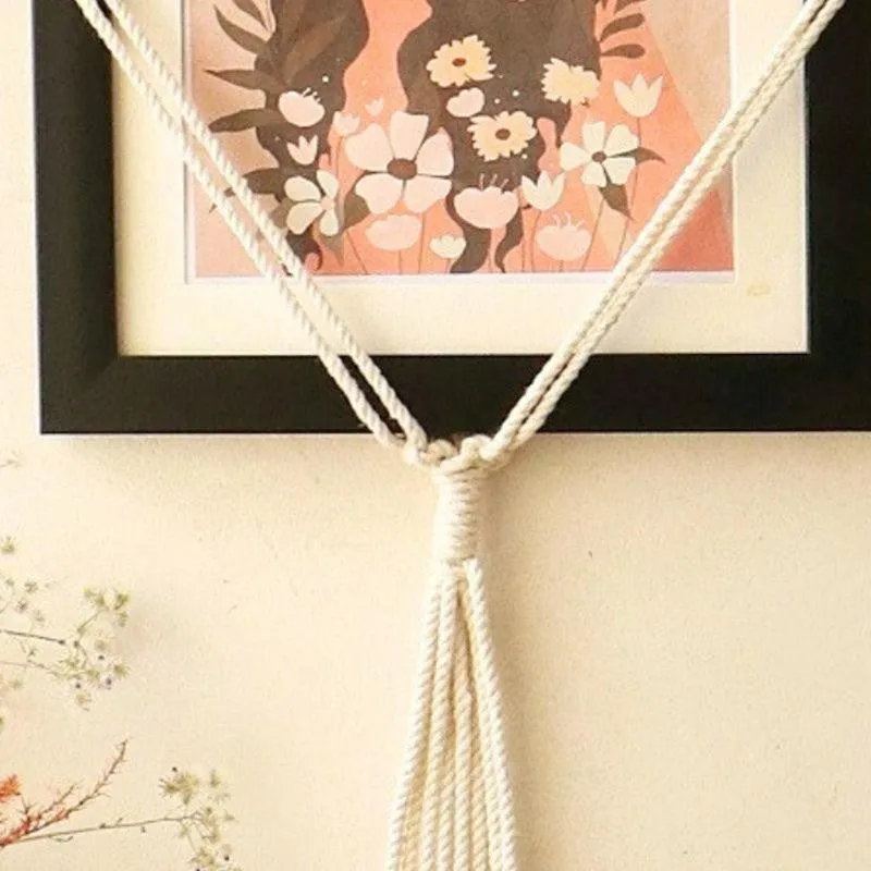 Boho Snaps Macrame Cotton Photo Frame media 3
