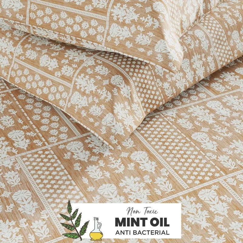 Ulven Cotton Bedsheet (Brown) - 144 TC media 6