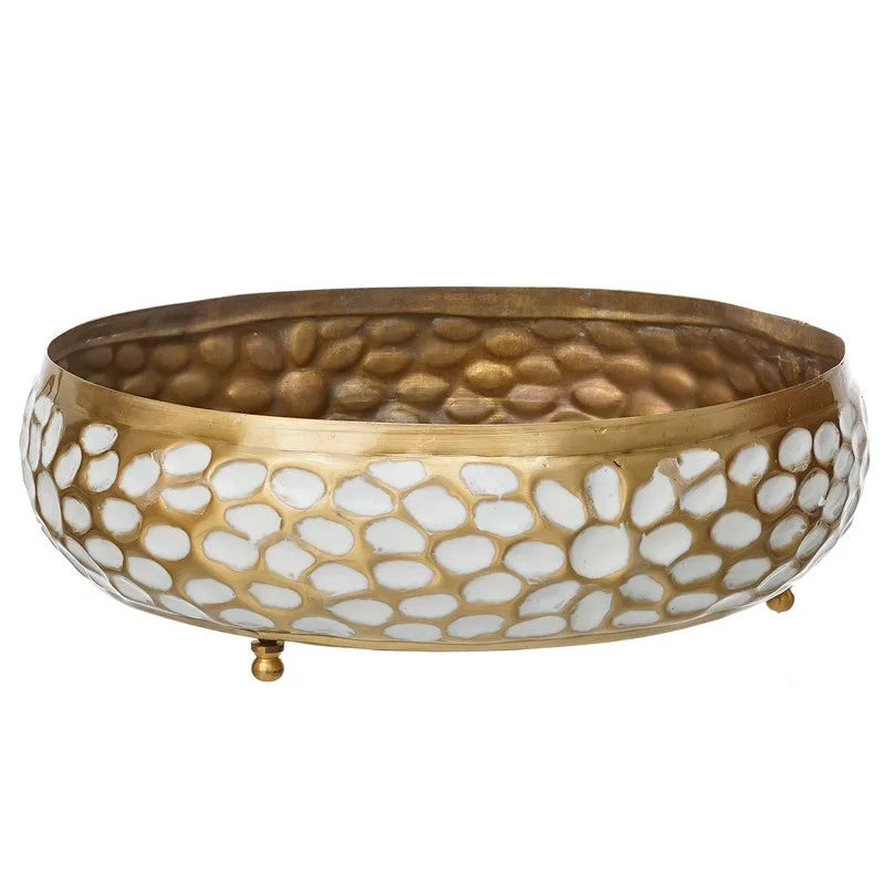 Luxe Mosaic Metal Urli - Gold media 4