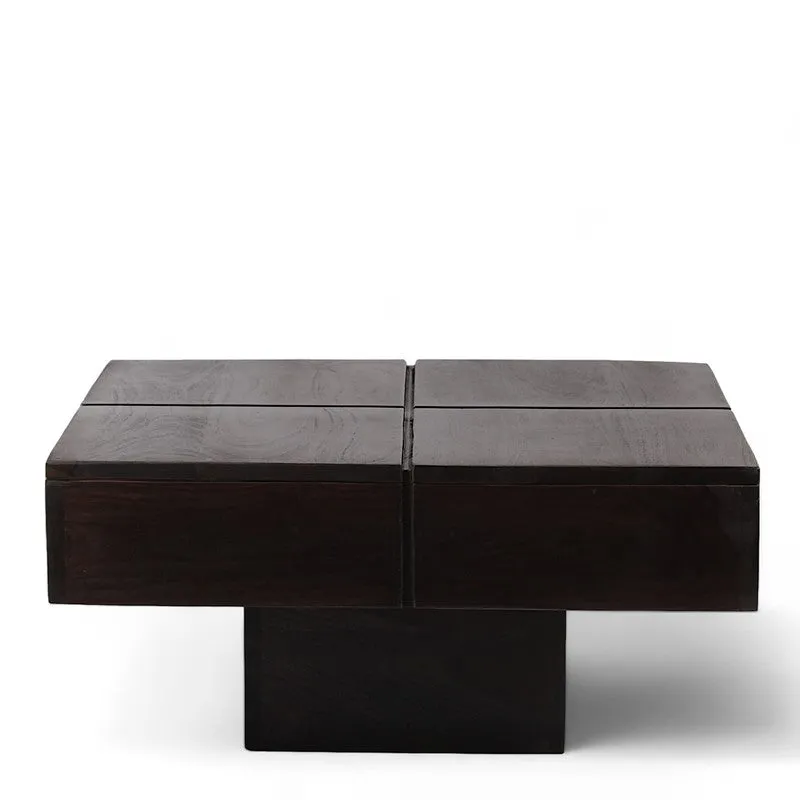 Tervo Sheesham Wooden Center Table - Taupe media 5