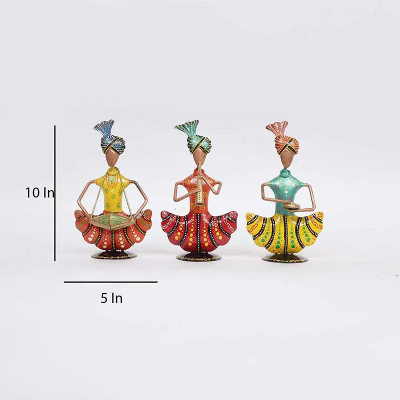Turbaned Troupe Showpiece - Set Of Three media 6
