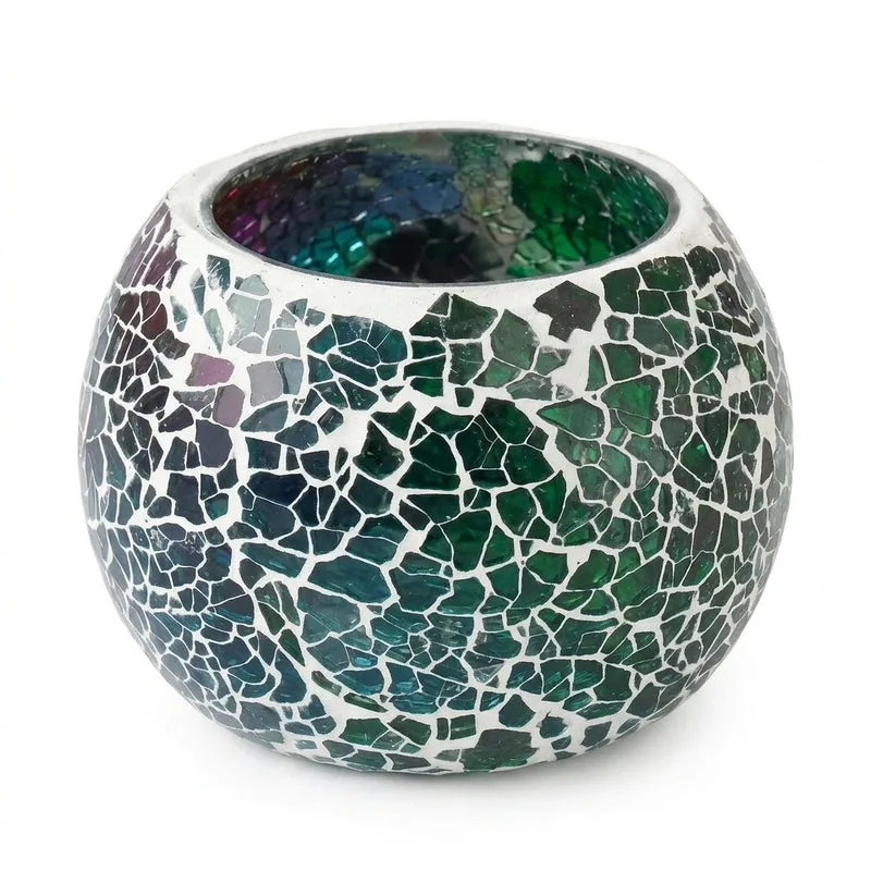 Dayanita Mosaic Glass Tealight Candle Holder media 5