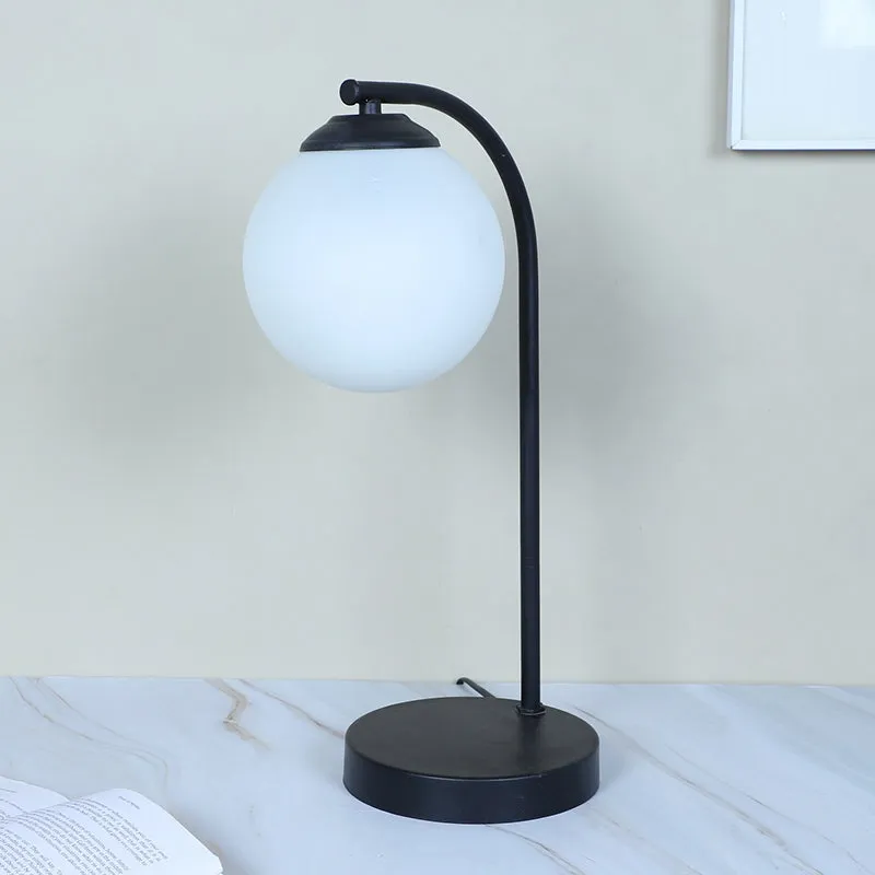 Piccolo Solid Iron Moon LED Table Lamp - White,Black media 3