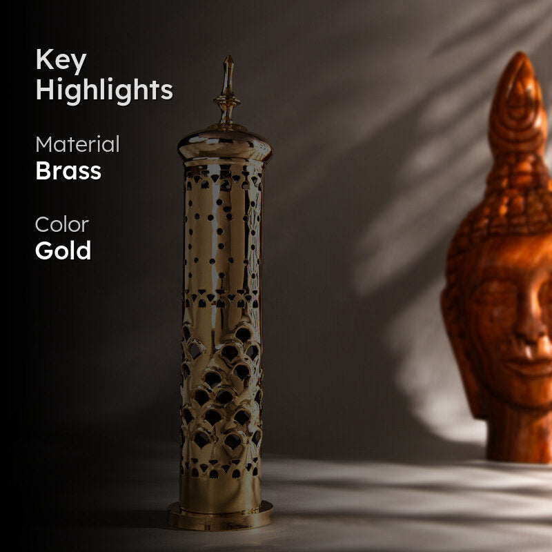 Mitra Brass Incense Stick Holder media 2