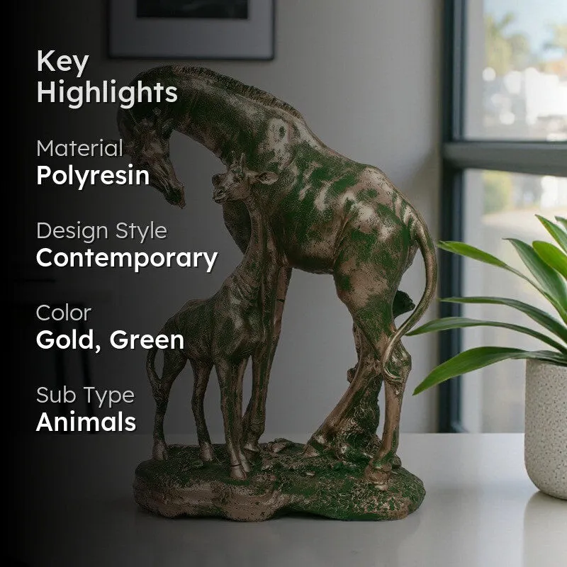 Graceful Bond Horse Polyresin Showpiece media 2