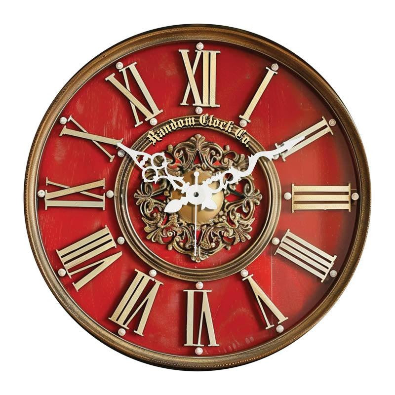 Inez Red 3D Printed MDF Wall Clock media 5