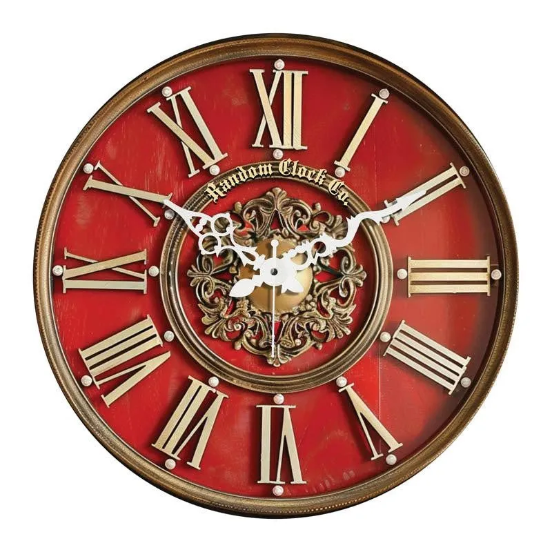 Inez Red 3D Printed MDF Wall Clock media 5