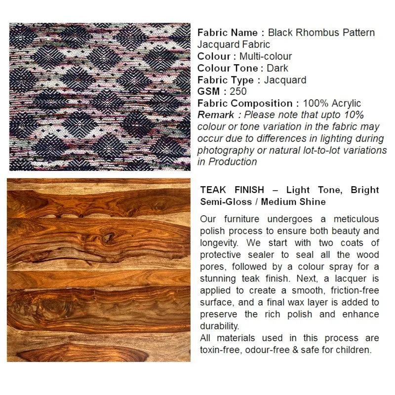 Elvex Sheesham Wooden Bench - Multicolor media 6