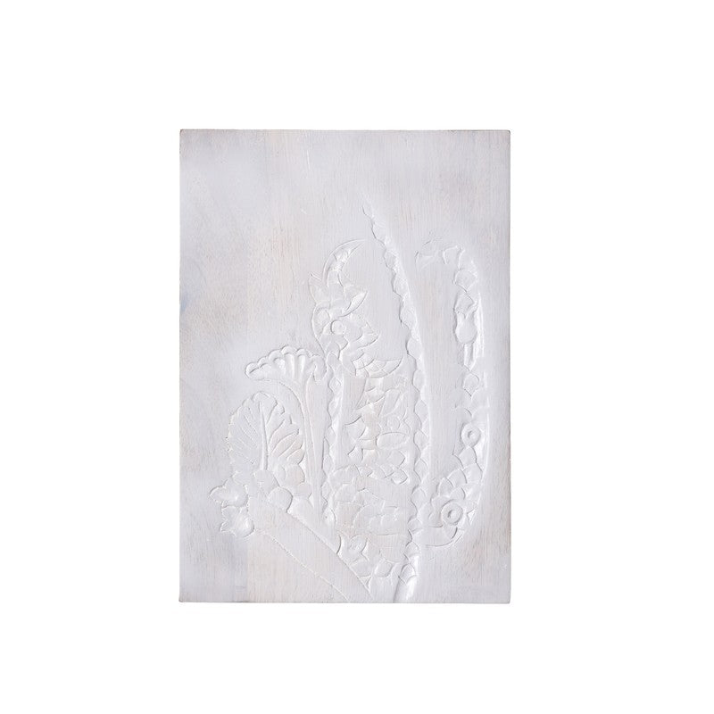 Grande Fleur Carved Wooden Wall Plate media 3