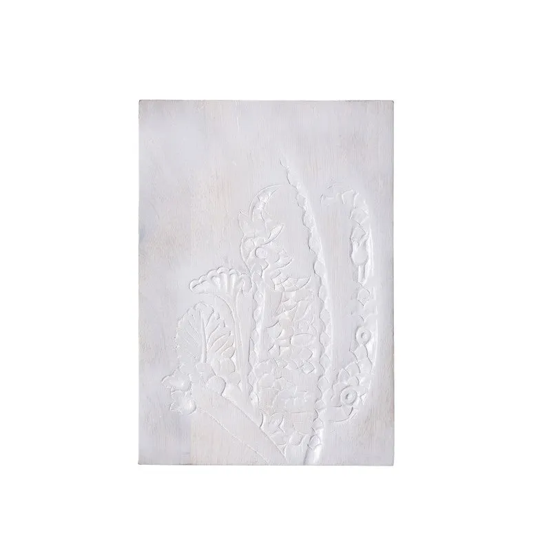 Grande Fleur Carved Wooden Wall Plate media 3