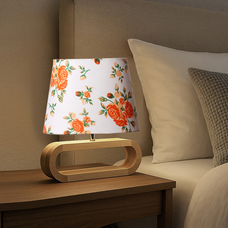 Fleur Curve Cotton Table Lamp - Multicolor