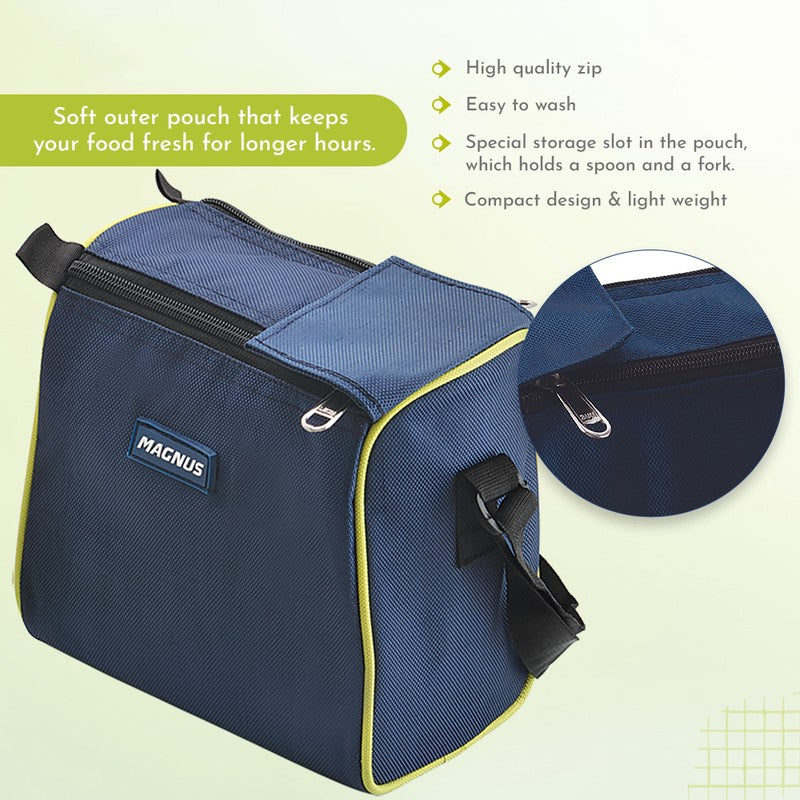 Kavro Smart Lunch Box with Lunch Bag - Five Piece Set media 7