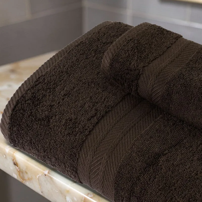 PlushAura Cotton Bath Towel (Dark Brown) media 7