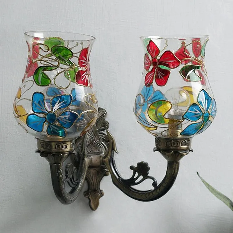 Fumo Twinner Mosaic Glass & Metal Wall Lamp media 3