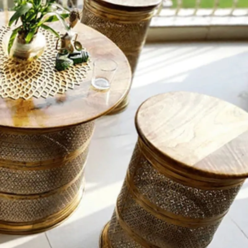 Ira Iron & Wood Coffee Table Set - Set Of Five media 3