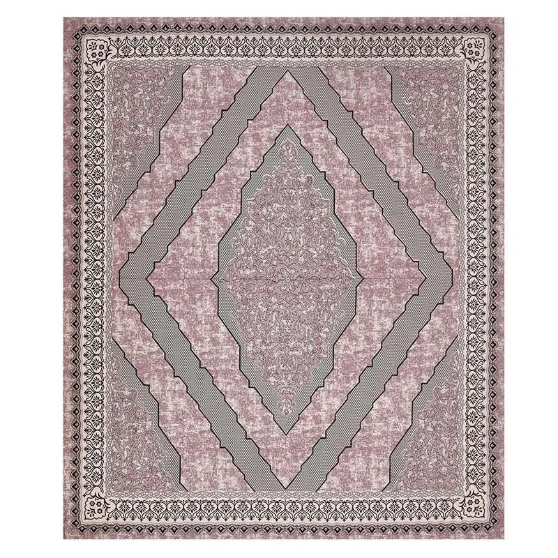 Mishti Dreams Geometric Cotton Bedsheet(Pale Pink ) - 150 TC media 5