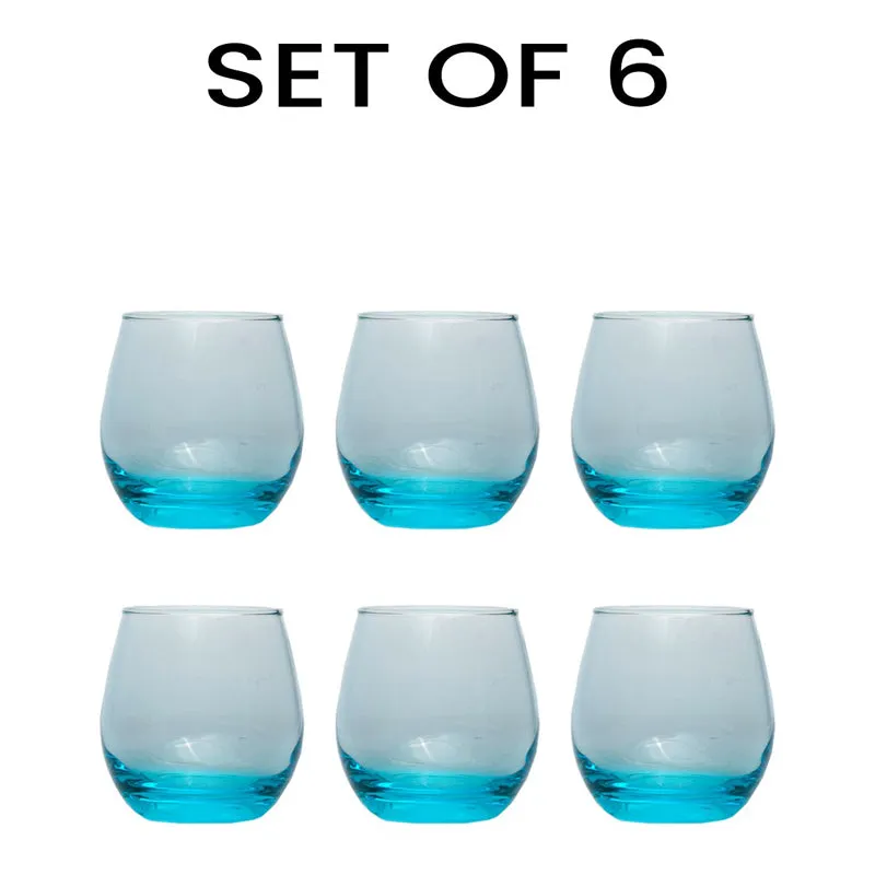 Luminarc Maine Whiskey Glass (320 mL/Sky Blue) - Set Of Six media 4