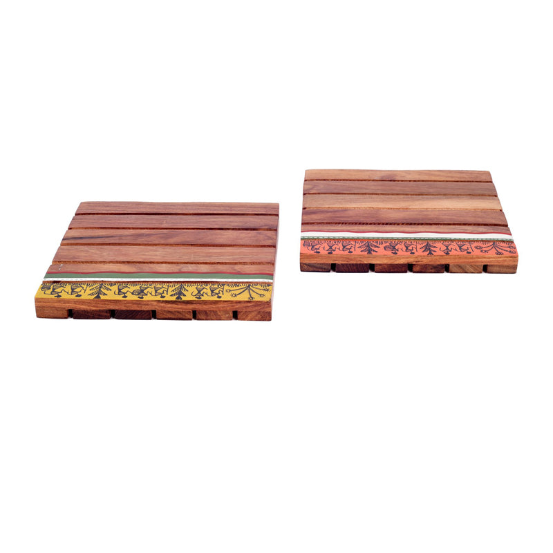 Alda Wooden Trivet - Set Of Two media 6