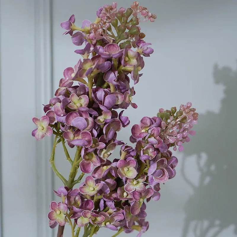 Faux Silicon Lilac Lavender Flower Stick (Purple) - 25 CM media 4
