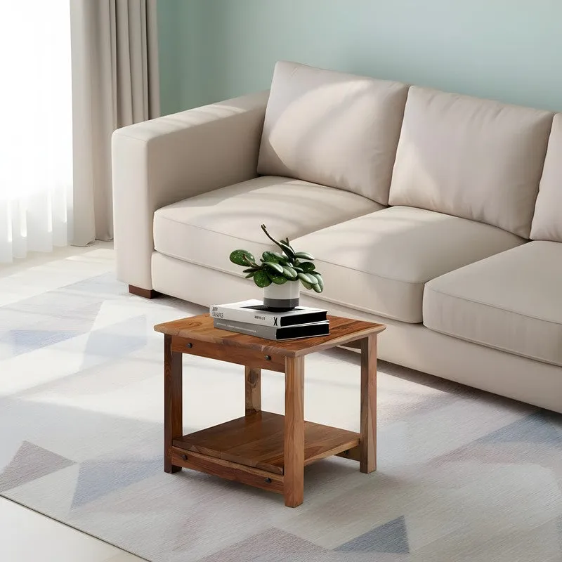 Yavex Sheesham Wooden Center Table - Brown media 3