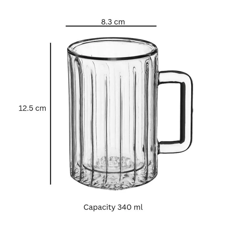 Citrus Glow Beer Mugs(340 mL) - Set Of Two media 6