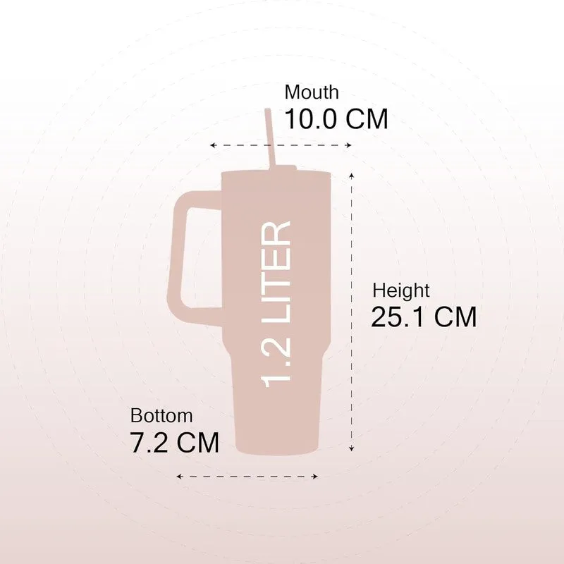 Solara Urban Chill Stainless Steel Tumbler (1200 ML) - Beige media 7