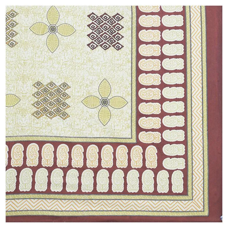 Jonaki Printed Diwan Set (Ivory) - Six Piece Set media 3