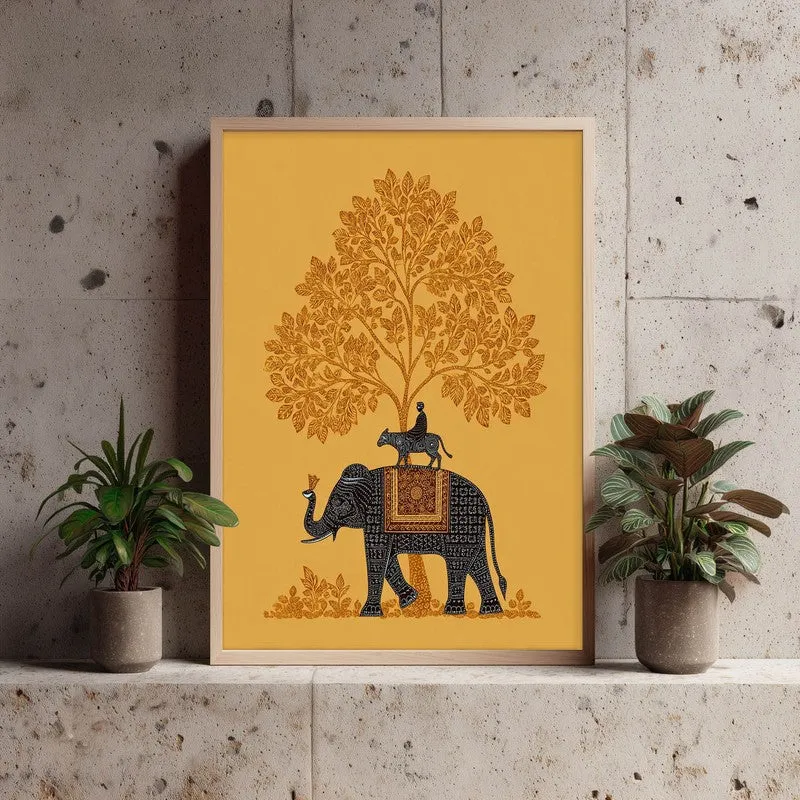 Vanraj Canvas Wall Painting With Brown Frame media 3