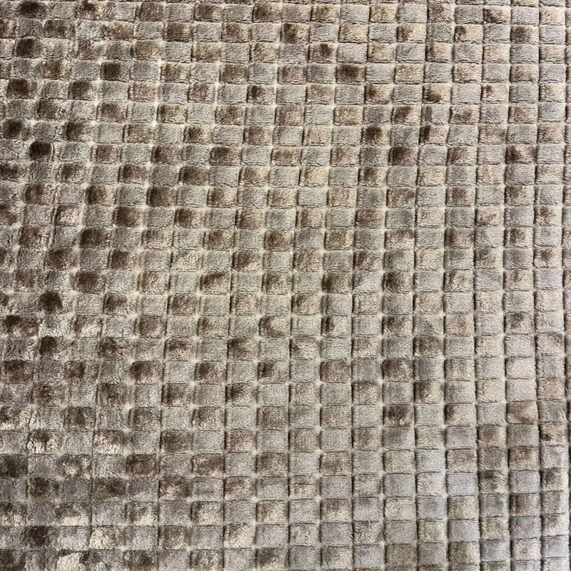 Plushyn Solid Woolen Blanket (Brown) - 350 GSM media 3