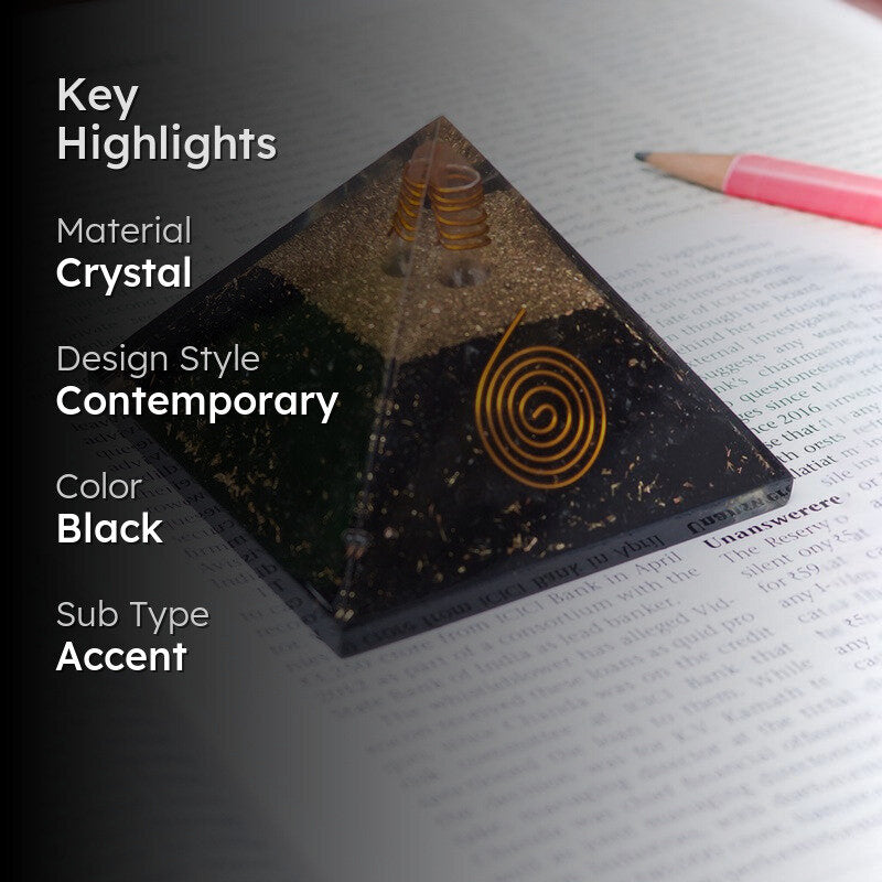 Pyramid Prism Handpainted Showpiece media 2