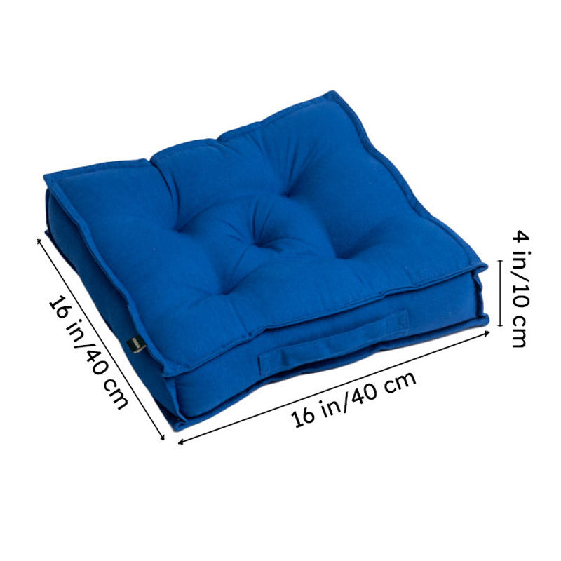 Tara Floor Cushion (Classic Blue) - Set Of Three media 9
