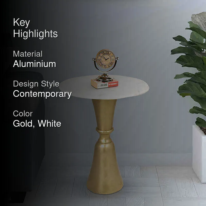 Stona Curve Aluminium Side Table media 2
