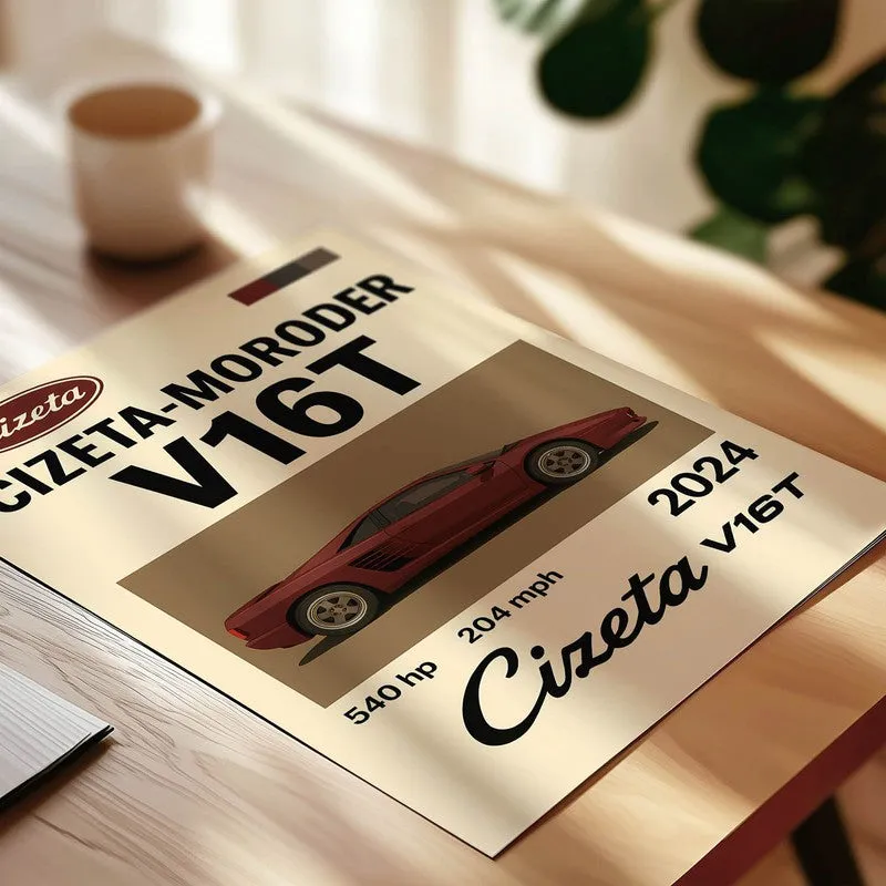 Cizeta Velocity Wall Poster media 4