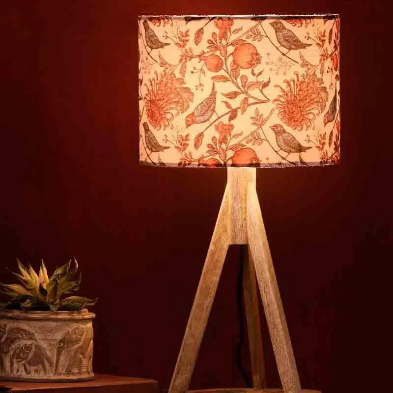 Wilding Wooden Table Lamp - Multicolor media 1
