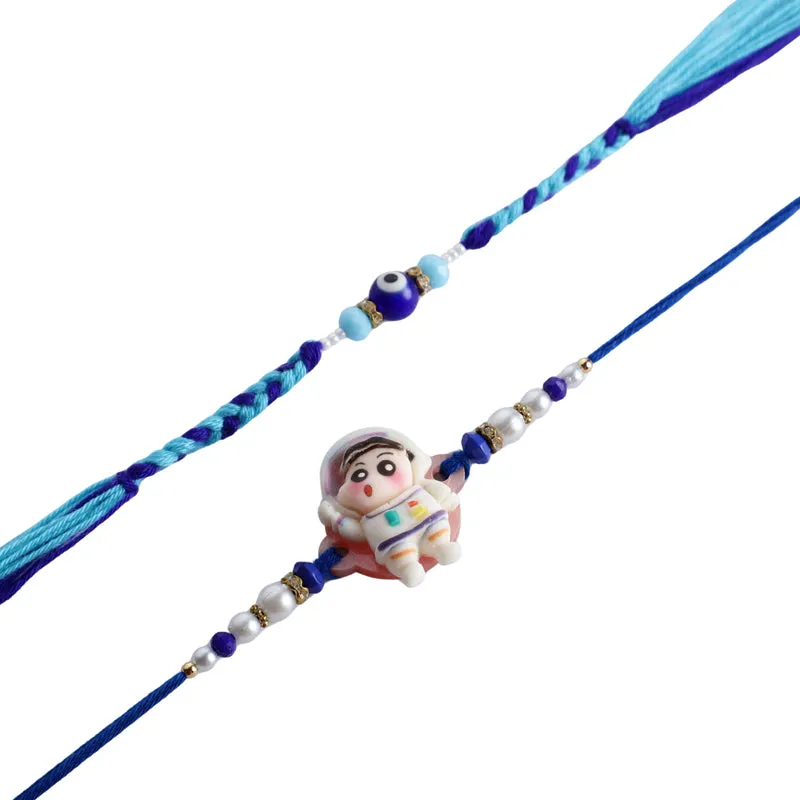 Astronaut Rakhi with Roli Chawal - Three Piece Set media 6